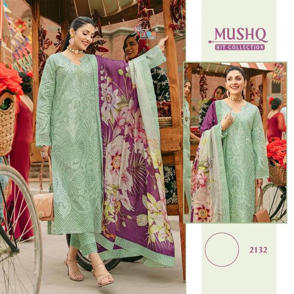 Shree Mushq 2132 To 2135 Cotton  Designer Pakistani Suits collection